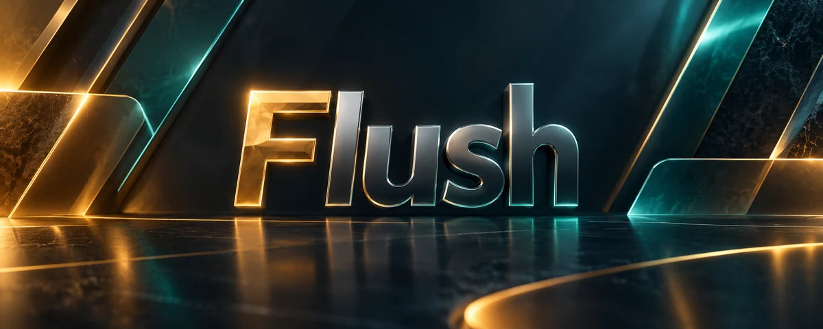 Flush premium brand artwork